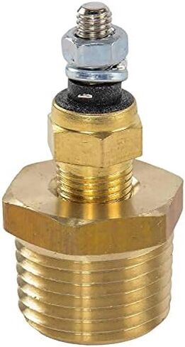 JEGS Replacement Temperature Sending Unit | For JEGS Brand LED Transmission & Water Temperature Gauges | Made In USA | 1 Per Package | 1/8in. -27 NPT Thread | Includes 1/2 in.-20 NPT Reducer Bushing in Kuwait