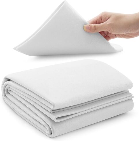 Luinabio 1 Roll 20 x 80 Inch Fabric Stiffener for Crafts, Soft and Stable Thick Heavy Craft Interfacing for Sewing, White Dense Interfacing for DIY Tote Bags, Table Runners, Placemats, Box(Wihte) in Kuwait