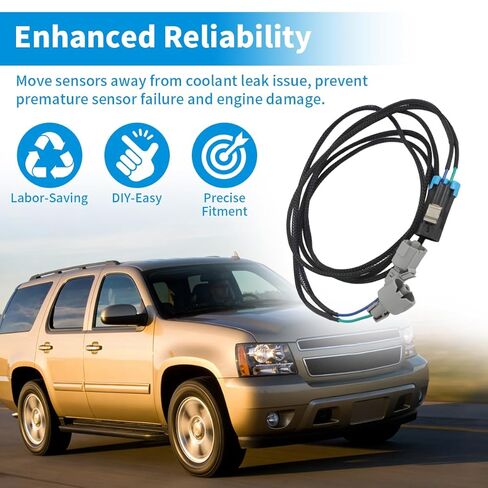 for GM Gen 3 LS V8 Engines LS1 LS6 LQ4 LQ9 LM7 LR4 Knock Sensor Relocation Kit in Kuwait