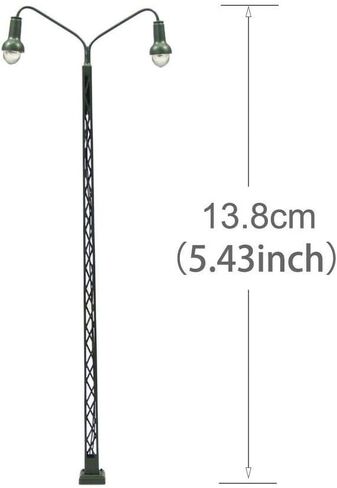 5Pcs Model Railway Train Model Street Lights LED Lattice Mast Light for Model Railroad HO Scale Layouts 3V DC/AC 20mA with Resistors in Kuwait