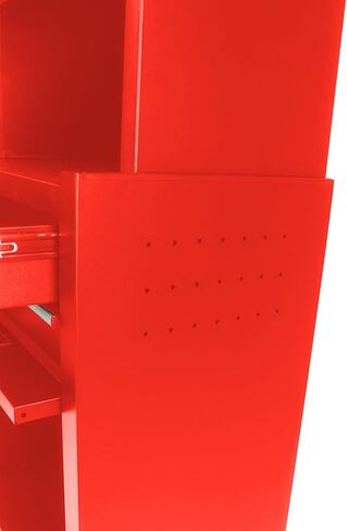 Tool Cabinet on Wheels, 6-Drawer Lockable Rolling Tool Chest w/ 4 Universal Wheels, 2 in 1 Detachable Tool Box Storage Organizer for Garage Workshop Repair Shop,RED in Kuwait