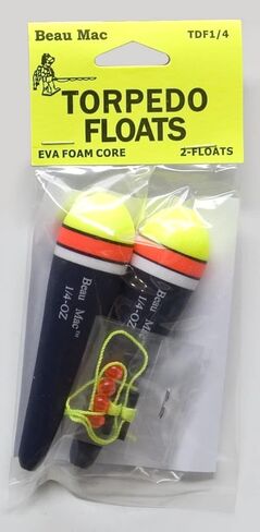Beau Mac EVA Torpedo Slip Floats - 1-1/2oz, TDF1-1/2 in Kuwait