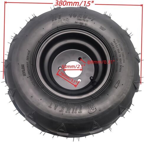 إطارات Beeking مقاس 16 × 8-7 مع حافة لمركبة Go-Kart مقاس 50cc-100cc. in Kuwait