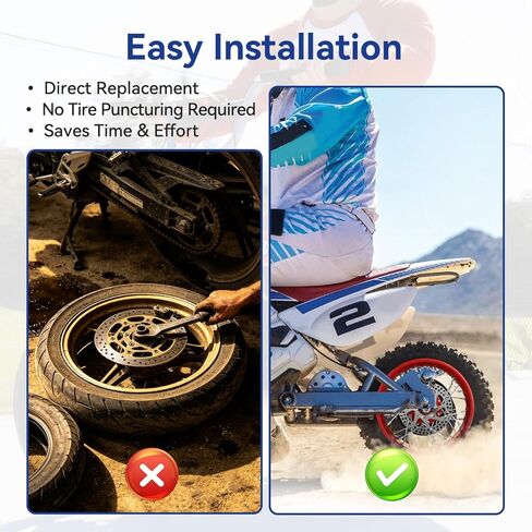 MX650 Rear Wheel Assembly Replacement for Razor MX500 MX650 SX500 McGrath Dirt Rocket Bike, 2.50-10 Dirt Bike Tire with 2.50x10 Inner Tube Brake Rotor 25H Chain Sprocket Parts with Red Rim in Kuwait