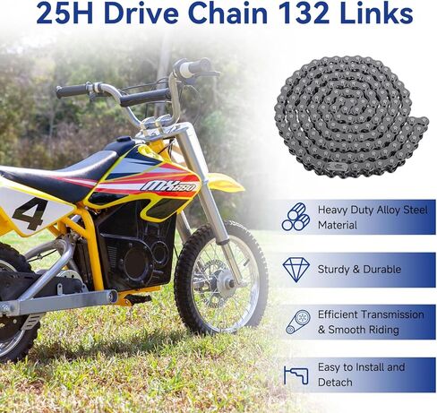 MX650 Rear Wheel Assembly Replacement for Razor MX500 MX650 SX500 McGrath Dirt Rocket Bike, 2.50-10 Dirt Bike Tire with 2.50x10 Inner Tube Brake Rotor 25H Chain Sprocket Parts with Red Rim in Kuwait