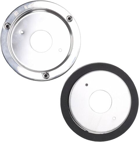 RiToEasysports Watermelon Lights Bunk Adapter, 304 Stainless Steel Bezel Cover for Trucks and Trailers, 4.3 Inch Hole Spacing, Easy Installation for RVs in Kuwait