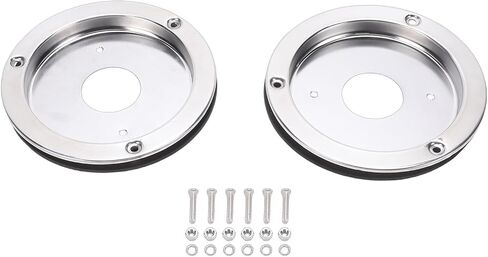 RiToEasysports Watermelon Lights Bunk Adapter, 304 Stainless Steel Bezel Cover for Trucks and Trailers, 4.3 Inch Hole Spacing, Easy Installation for RVs in Kuwait