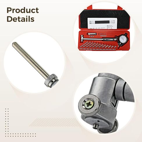Cylinder Bore Gauge With Mechanical Dial Face, Precision 0.001, Includes Calibration Rods, Abs Storage Case, Multiple Extension Probes in Kuwait