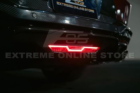 Replacement For 2024-Present Ford Mustang S650 Models | EOS Performance Package Replacement V-Shaped Clear Lens LED Rear Third 3rd Brake Center Reverse Parking Back-Up Light in Kuwait