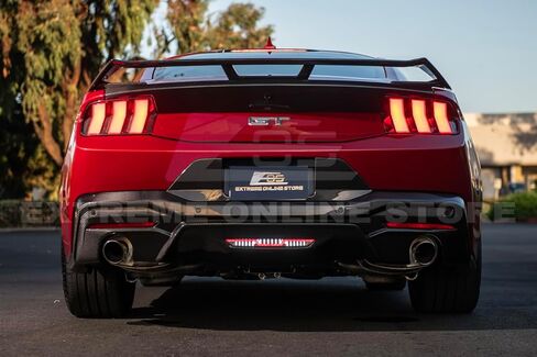 Replacement For 2024-Present Ford Mustang S650 Models | EOS Performance Package Replacement V-Shaped Clear Lens LED Rear Third 3rd Brake Center Reverse Parking Back-Up Light in Kuwait