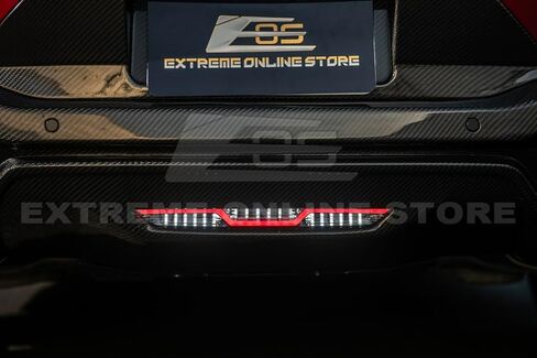 Replacement For 2024-Present Ford Mustang S650 Models | EOS Performance Package Replacement V-Shaped Clear Lens LED Rear Third 3rd Brake Center Reverse Parking Back-Up Light in Kuwait