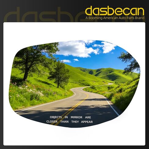 Dasbecan 76203TK8A51 زجاج مرآة الرؤية الخلفية للجانب الأيمن للراكب مع حامل بلاستيكي متوافق مع Honda Odyssey 2014 15 16 17 استبدال مرآة ساخنة بالطاقة # 76203-TK8-A51 in Saudi Arabia