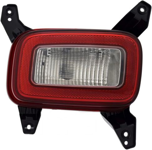 KarParts360 لسيارة Hyundai Venue 2020 21 22 23 2024 ضوء احتياطي جانب الركاب | كابا | عدسة حمراء وواضحة | على غطاء المصد الخلفي | غلاف بلاستيك PP | مع لمبات | HY2883109، HY2883109C | 92406-K2100 in Kuwait