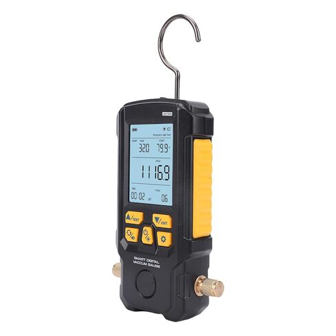 مقياس فراغ رقمي من أراموكس 0-2000 مليبار HVAC مقياس فراغ مبرد مع شاشة LCD 2.8 بوصة مستشعر دقيق لإصلاح مكيف الهواء وتبريد السيارات in Kuwait