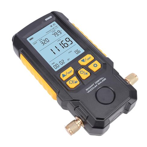 مقياس فراغ رقمي من أراموكس 0-2000 مليبار HVAC مقياس فراغ مبرد مع شاشة LCD 2.8 بوصة مستشعر دقيق لإصلاح مكيف الهواء وتبريد السيارات in Kuwait