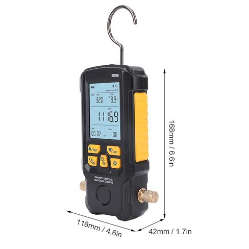مقياس فراغ رقمي من أراموكس 0-2000 مليبار HVAC مقياس فراغ مبرد مع شاشة LCD 2.8 بوصة مستشعر دقيق لإصلاح مكيف الهواء وتبريد السيارات in Kuwait