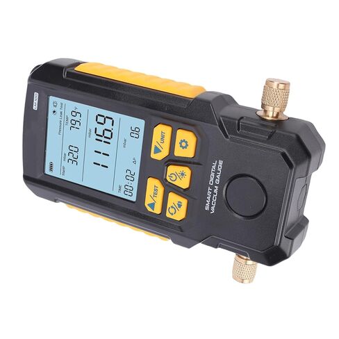 مقياس فراغ رقمي من أراموكس 0-2000 مليبار HVAC مقياس فراغ مبرد مع شاشة LCD 2.8 بوصة مستشعر دقيق لإصلاح مكيف الهواء وتبريد السيارات in Kuwait