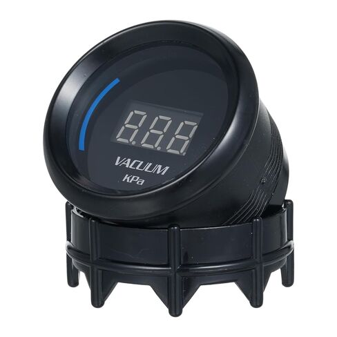Digital Vacuum Gauge Kit 52mm Blue LED Display Precision Monitoring Universal for Cars SUVs Trucks 12V Vehicles with Built in Sensor and T Fitting in Kuwait