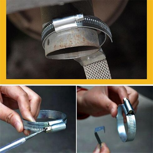 Universal Metal Anti Belt Electro Ground Wire Strap for Car Vehicle SUV Driving, Yellow in Kuwait