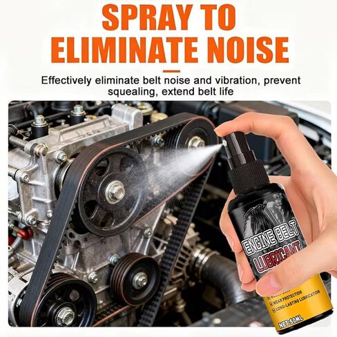 Belt Conditioner Spray Automotive | 100ml Engine Lubricant Spray,Car Engine Drive Belt Lubricant | for Garage Automotive Sedan SUV RV Truck Workshop Outdoor in Kuwait