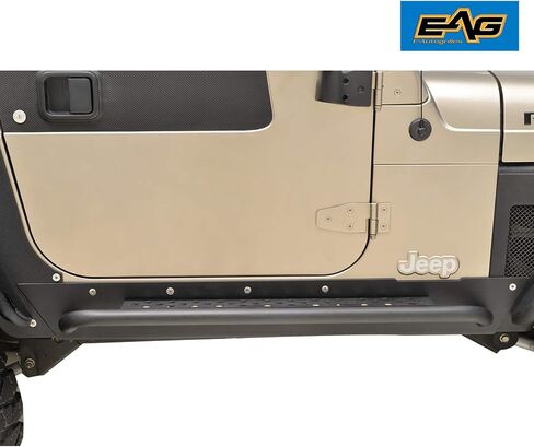 EAG Rock Guard مع Step Off Road مناسب لـ 97-06 Wrangler TJ in Kuwait