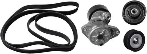 Engine Drive Belt Tensioner Assembly & 2 Idler Pulleys & Belt Compatible For Benz M272 M273 2722000270+1419+1019+6PK2400 in Kuwait