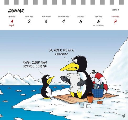 Uli Stein Postcard Calendar 2024 in Kuwait