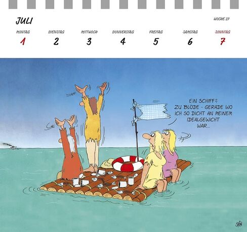 Uli Stein Postcard Calendar 2024 in Kuwait