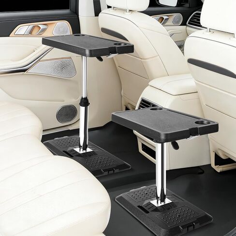 Car Seat Tray Table, Adjustable Car Desk for Laptop & Tablet, Multi-Function Travel Tray for Front Passenger/Rear/Driver Seat, Eating & Work Tray, Essentials Accessories for Long Trips in Kuwait