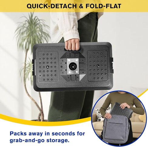 Car Seat Tray Table, Adjustable Car Desk for Laptop & Tablet, Multi-Function Travel Tray for Front Passenger/Rear/Driver Seat, Eating & Work Tray, Essentials Accessories for Long Trips in Kuwait