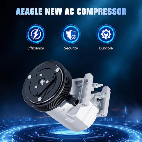 AEagle AC Compressor with Clutch Air Conditioning Fit for Chrysler 300 Durango, for Jeep Grand Cherokee, for Grand Cherokee, for Dodge Challenger, for Charger in Kuwait