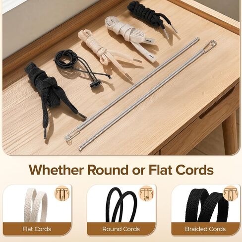 Luxify 3 Pack Elastic Drawstring Threader Tool, Easy Drawstring Replacement for Fits Sweatpants, Hoodies & Pants in Kuwait