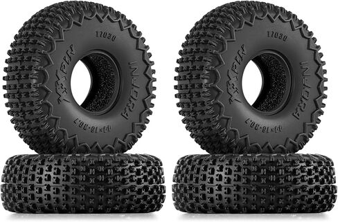 INJORA 44 * 16mm 0.7" XHX Pin Tires for 1/30 Axial SCX30 (T7030) in Kuwait