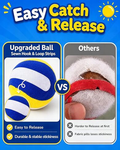 Toss and Catch Baseball Toys,Outdoor Sport Games for Kids and Family with Tball Bats and Toddler Baseball Glove and Sticky Soft Balls. Great for Yard Lawn Beach Pool and Indoor Fun in Kuwait