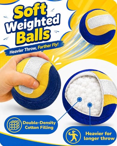 Toss and Catch Baseball Toys,Outdoor Sport Games for Kids and Family with Tball Bats and Toddler Baseball Glove and Sticky Soft Balls. Great for Yard Lawn Beach Pool and Indoor Fun in Kuwait