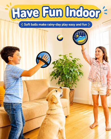 Toss and Catch Baseball Toys,Outdoor Sport Games for Kids and Family with Tball Bats and Toddler Baseball Glove and Sticky Soft Balls. Great for Yard Lawn Beach Pool and Indoor Fun in Kuwait