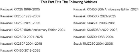 مجموعة Tusk للدراجات النارية - خلفي مقاس 18 بوصة فضي/حلمة فضية لـ Kawasaki KX450 X 2021-2025 in Kuwait