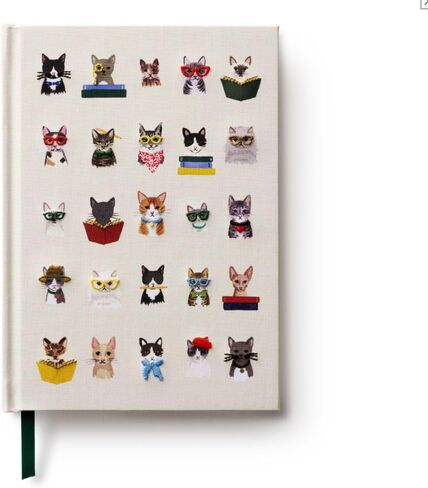 شركة RIFLE PAPER CO. مجلة حديقة Menagerie المطرزة | 400 صفحة مسطرة، غطاء قماشي مع تطريز زهور وعلامة مرجعية بشريط Grosgrain، (تجليد مسطح، 8 بوصة طول × 5.75 بوصة عرض) in Saudi Arabia