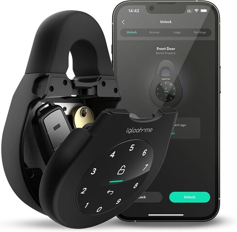 igloohome Keybox 3 Smart Lock Box, Large Key Safe w/Airbnb Sync (iOS/Android) – Remotely Generate Bluetooth-Keys & Pin Codes Without Internet in Saudi Arabia