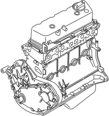10102-FU500 10102FU500 K25 Engine Long Block for Nissan K25 Engine for Komatsu TCM Forklift in Kuwait