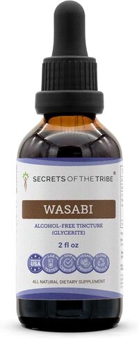 Secrets of the Tribe Wasabi Tincture Alcohol-Free Extract, High-Potency Herbal Drops, Tincture Made from Wasabi (Eutrema japonicum) Dried Root 2 oz in Saudi Arabia