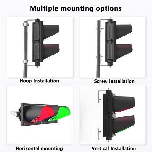 Traffic Light Lamp, Red/Green Traffic Signal with Controller,for Outdoor Garages, Wharf Construction Sites in Kuwait