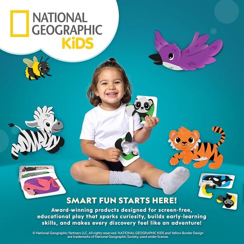 National Geographic Kids Jumbo Foam Blocks – 30-Piece Foam Building Blocks for Toddlers & Preschoolers, Soft Stackable Blocks with Storage Bag, Early Learning & Sensory Building Toy in Kuwait