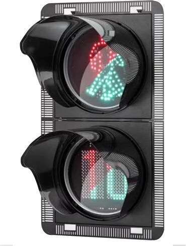 Traffic Light Lamp, 300 Mm Twin-Light Pedestrian Signal,Snap-on Sunshade, Luminous Angle 30 Degrees in Kuwait
