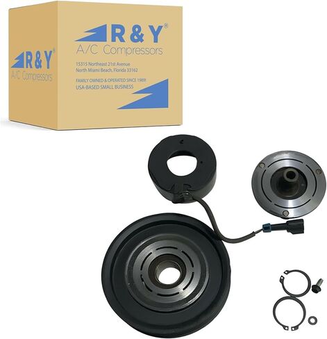 RYC A/C Compressor Clutch AIG372-CL (8 Groove, 6.1875 Inch Pulley) Replaces the Clutch for 22-65771-000, 22-65771-001 in Kuwait