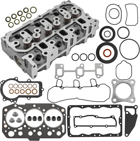 3TNM74 Cylinder Head Assy and Gasket Set Fit for Yanmar 3TNM74F-SAKV Engine SCT1 SA221 Tractor for John Deere 1023E Engine 3TNV70 119515-11740 11951511750 in Kuwait