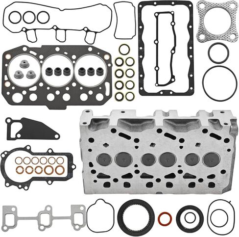 3TNM74 Cylinder Head Assy and Gasket Set Fit for Yanmar 3TNM74F-SAKV Engine SCT1 SA221 Tractor for John Deere 1023E Engine 3TNV70 119515-11740 11951511750 in Kuwait