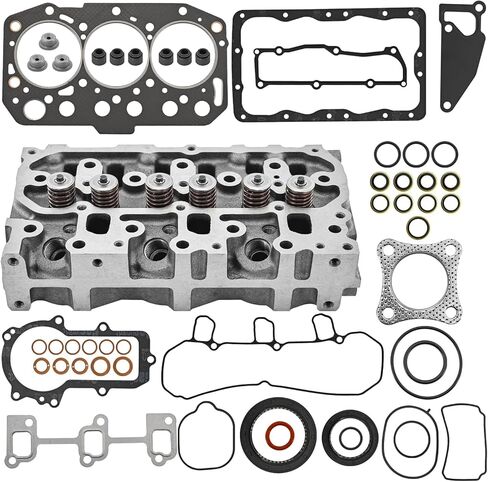 3TNM74 Cylinder Head Assy and Gasket Set Fit for Yanmar 3TNM74F-SAKV Engine SCT1 SA221 Tractor for John Deere 1023E Engine 3TNV70 119515-11740 11951511750 in Kuwait