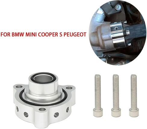 Turbo BOV Blow Off Valve Dump Adaptor Compatible with BMW Cooper S Turbo Engines Silver in Kuwait