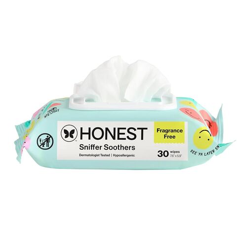 شركة Honest Company مناديل إزالة المخاط النباتية | مهدئ للأنف + مناديل مبللة للوجه بالصبار | لا يسبب الحساسية للبشرة الحساسة، معتمد من مجموعة العمل البيئي (EWG) | خالي من العطور، عدد 60 in Saudi Arabia